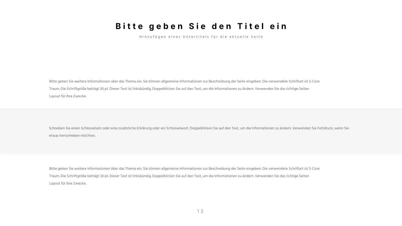 Saubere Präsentationen