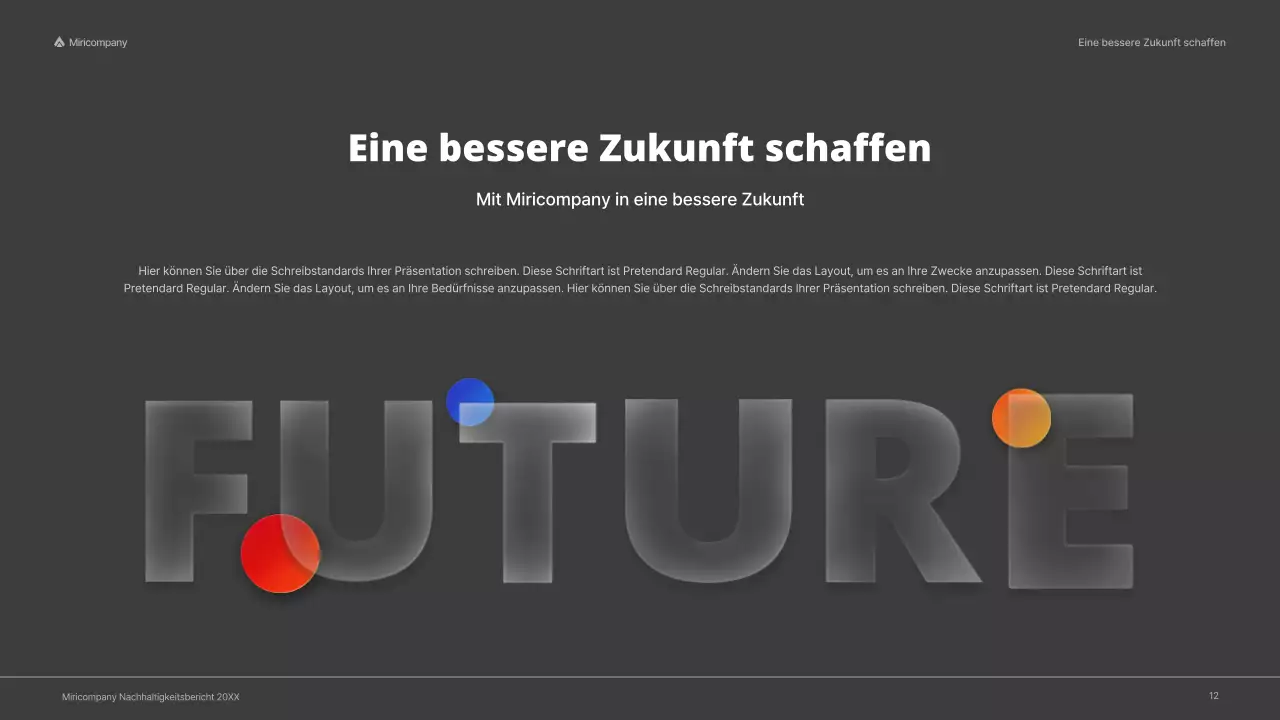 ESG-Unternehmensbericht mit rotem, buntem Konzept