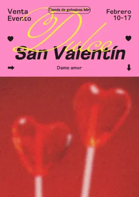 Día Blanco en rosa y rojo