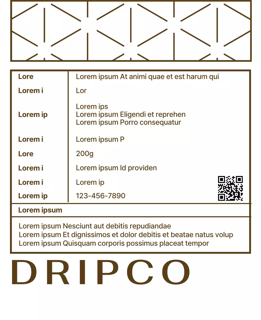 Design mit einem Muster aus goldenen und schwarzen Linien