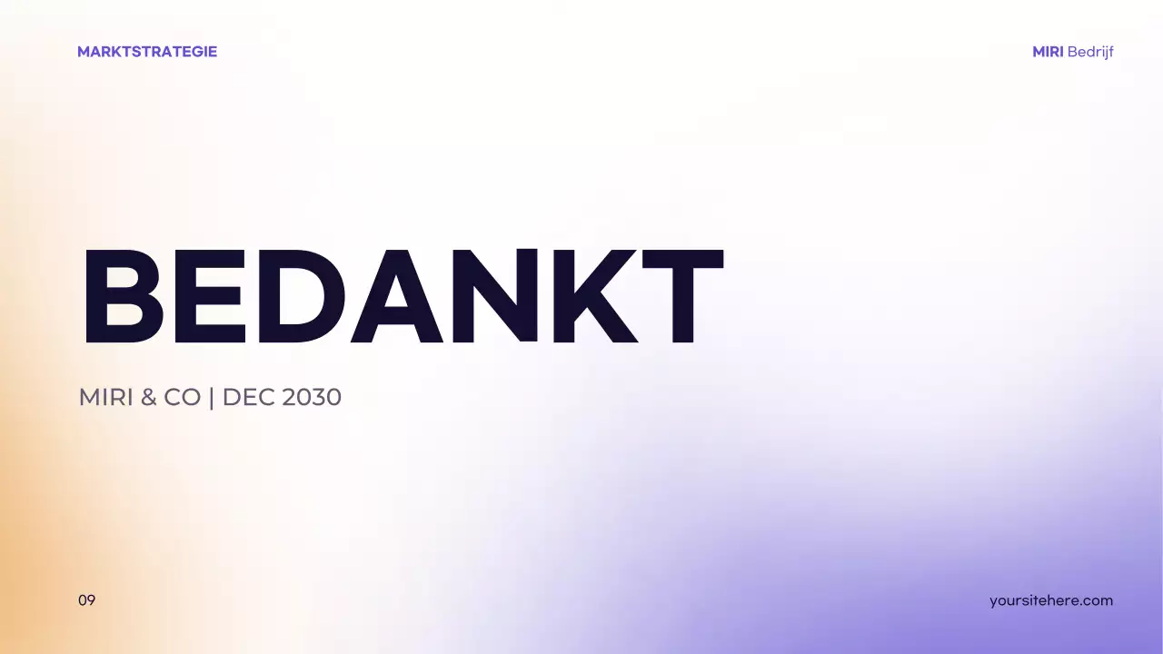 presentatie paarse moderne strategie