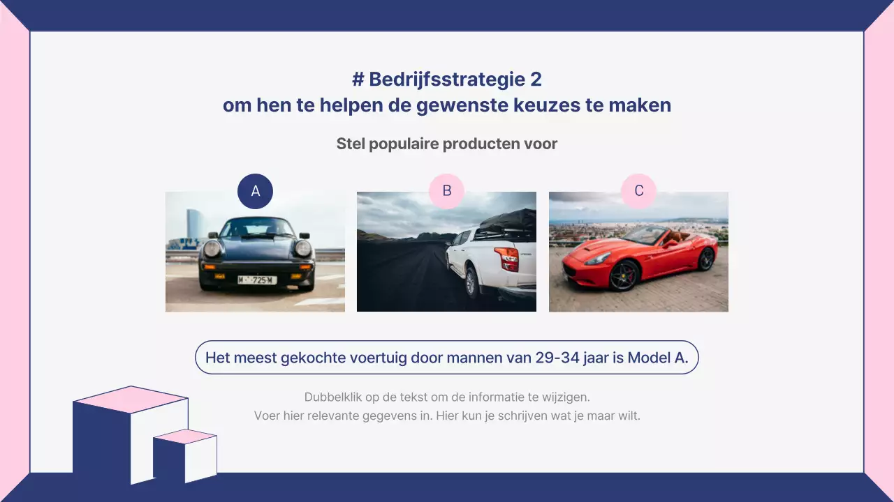 Gedragseconomie in het veld van de roze en marine verkooptraining presentatie