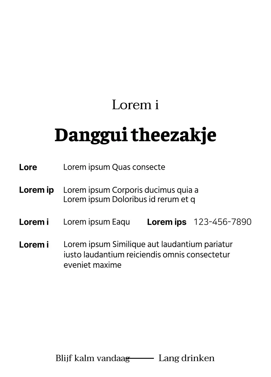 Sentimentele traditionele danggui theezakjes