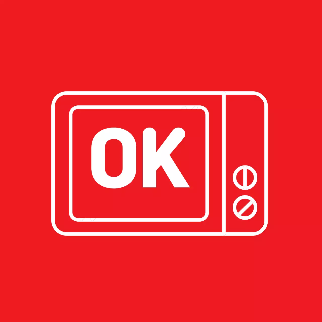 Rote intensive mikrowellengeeignete Etiketten