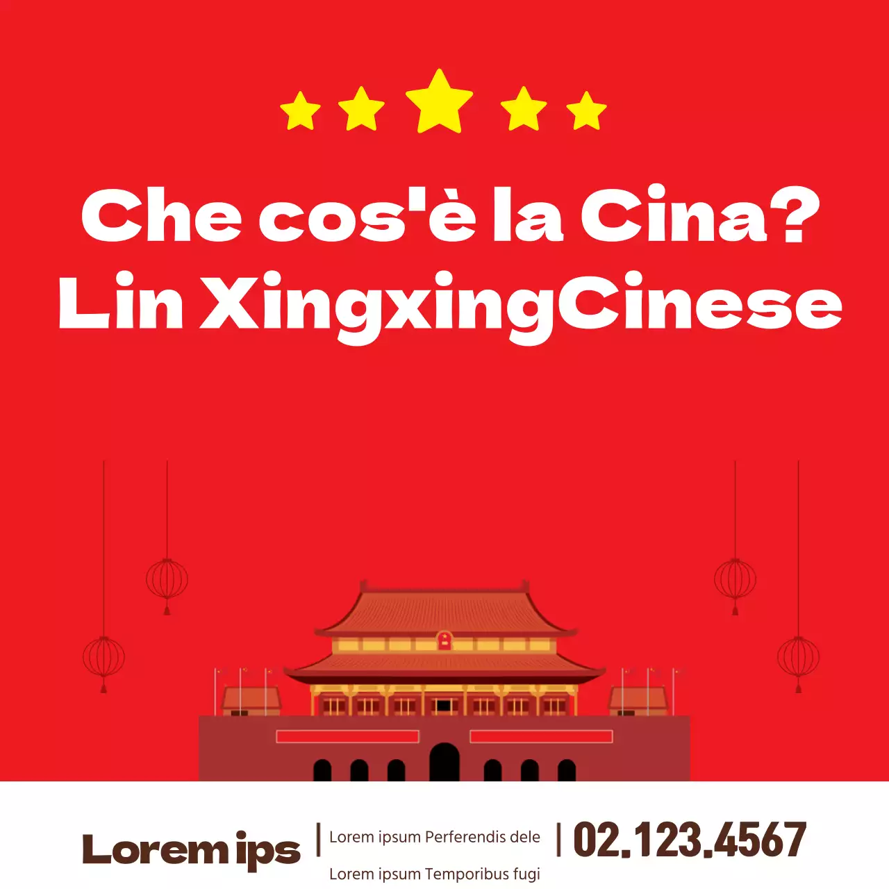 Scuola di lingua cinese_Poster quadrato