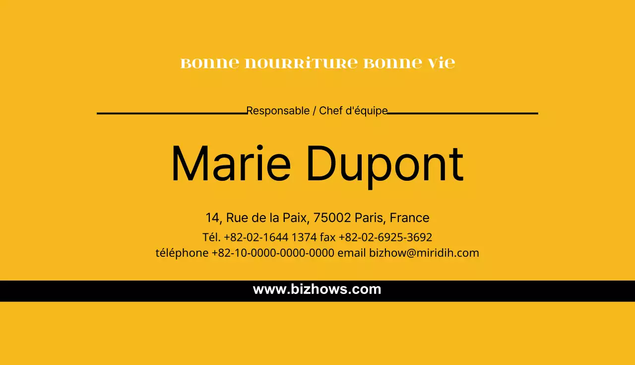 Une bonne alimentation, une bonne vie