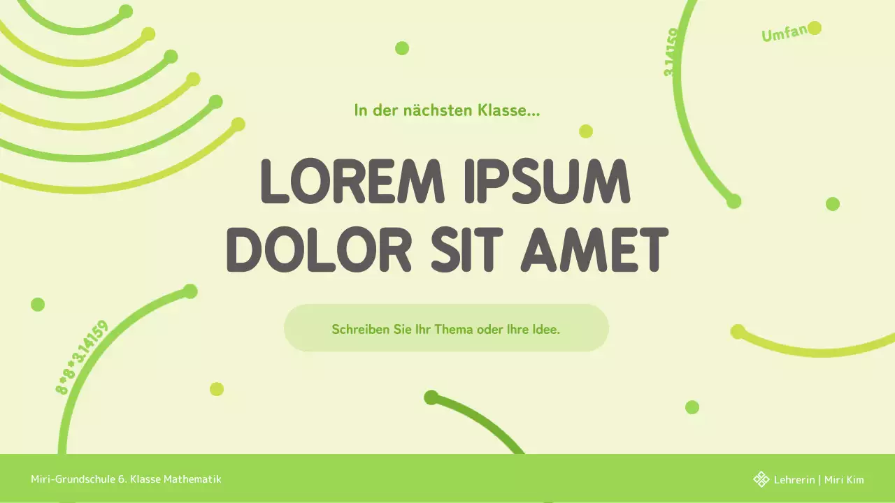 Umfang und Seitenlänge für Chartreuse