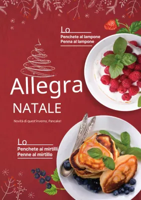 Menu di frittelle rosse di Natale Introduzione