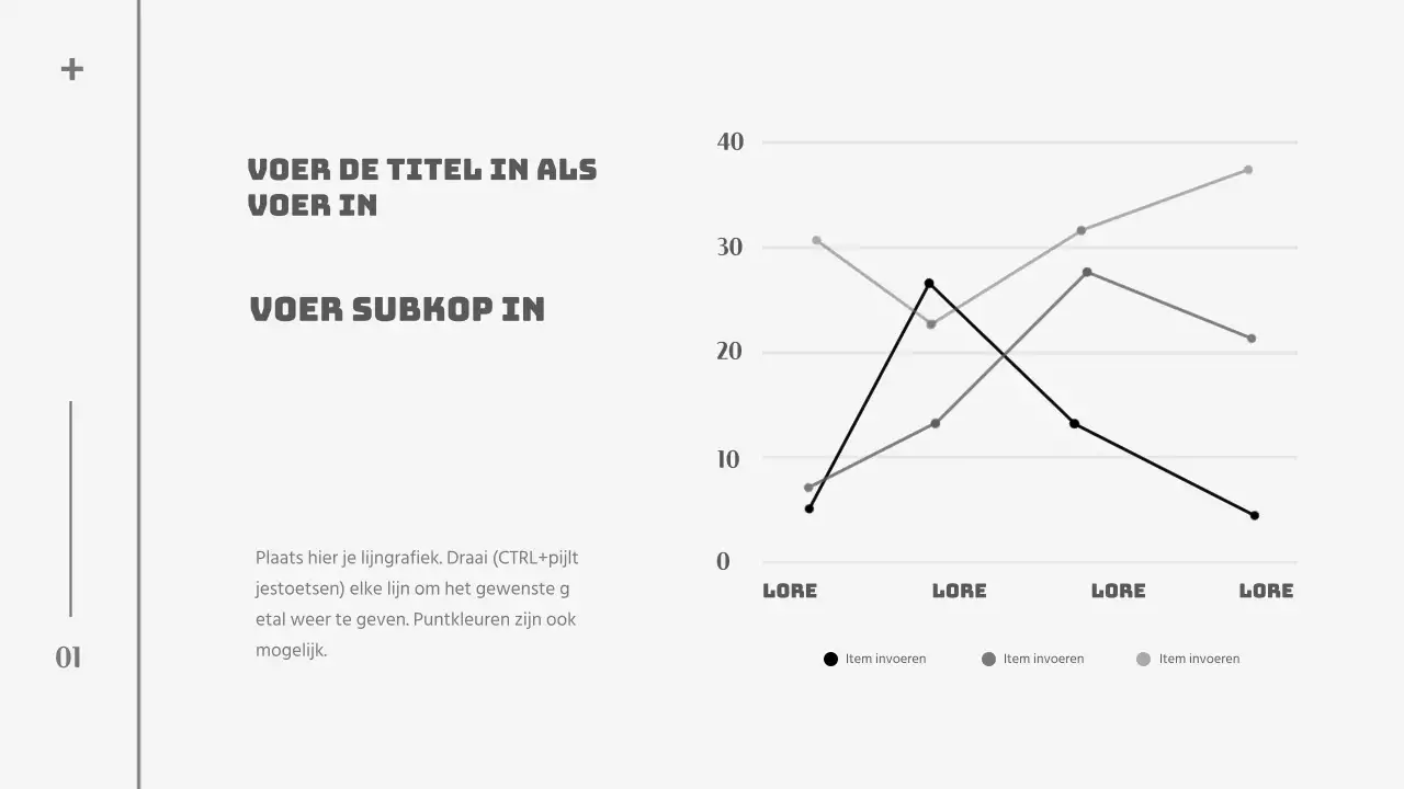 Strak concept grafiekontwerp in grijs en zwart