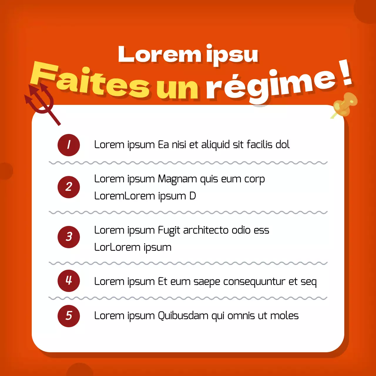 Expliquez vos informations sur le cholestérol en orange et rouge.