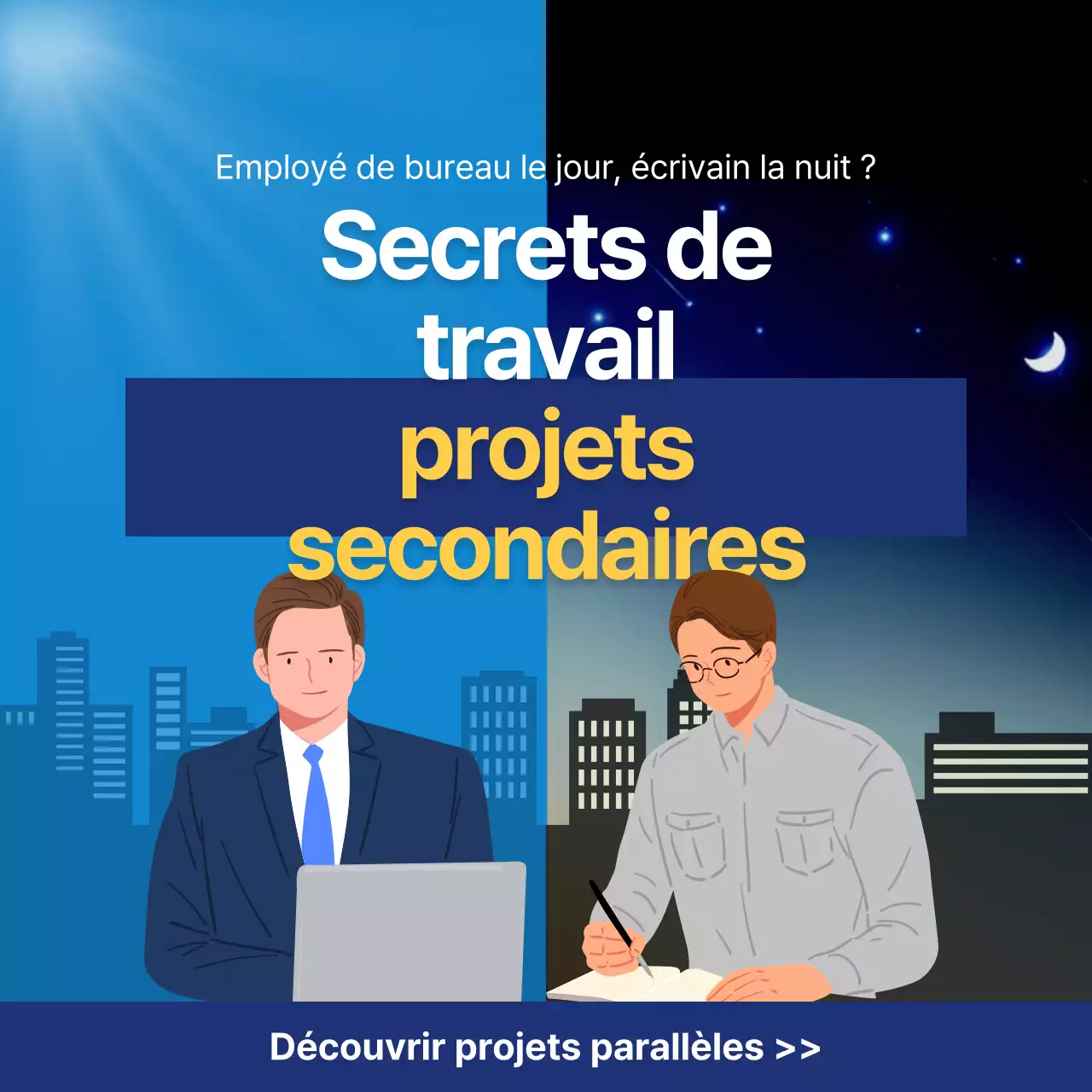 bleu illustration concept bureau travailleur projet latéral cartenews