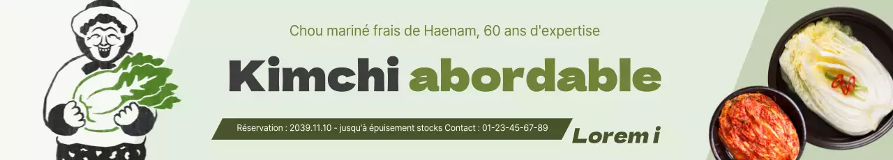 Kimchi bon marché