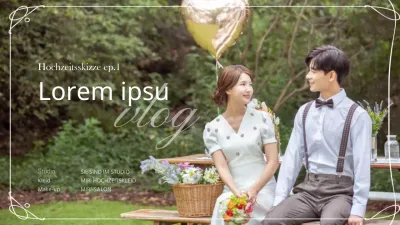 YouTube-Miniaturansichten für Hochzeitsvlogs mit einer schönen Note