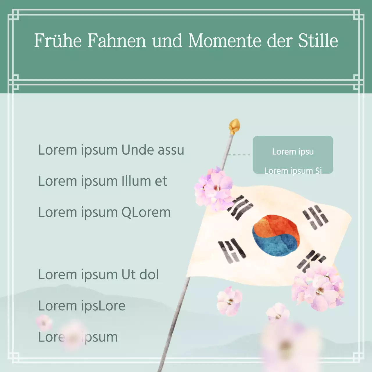 Hissen der Flagge zum Gedenktag