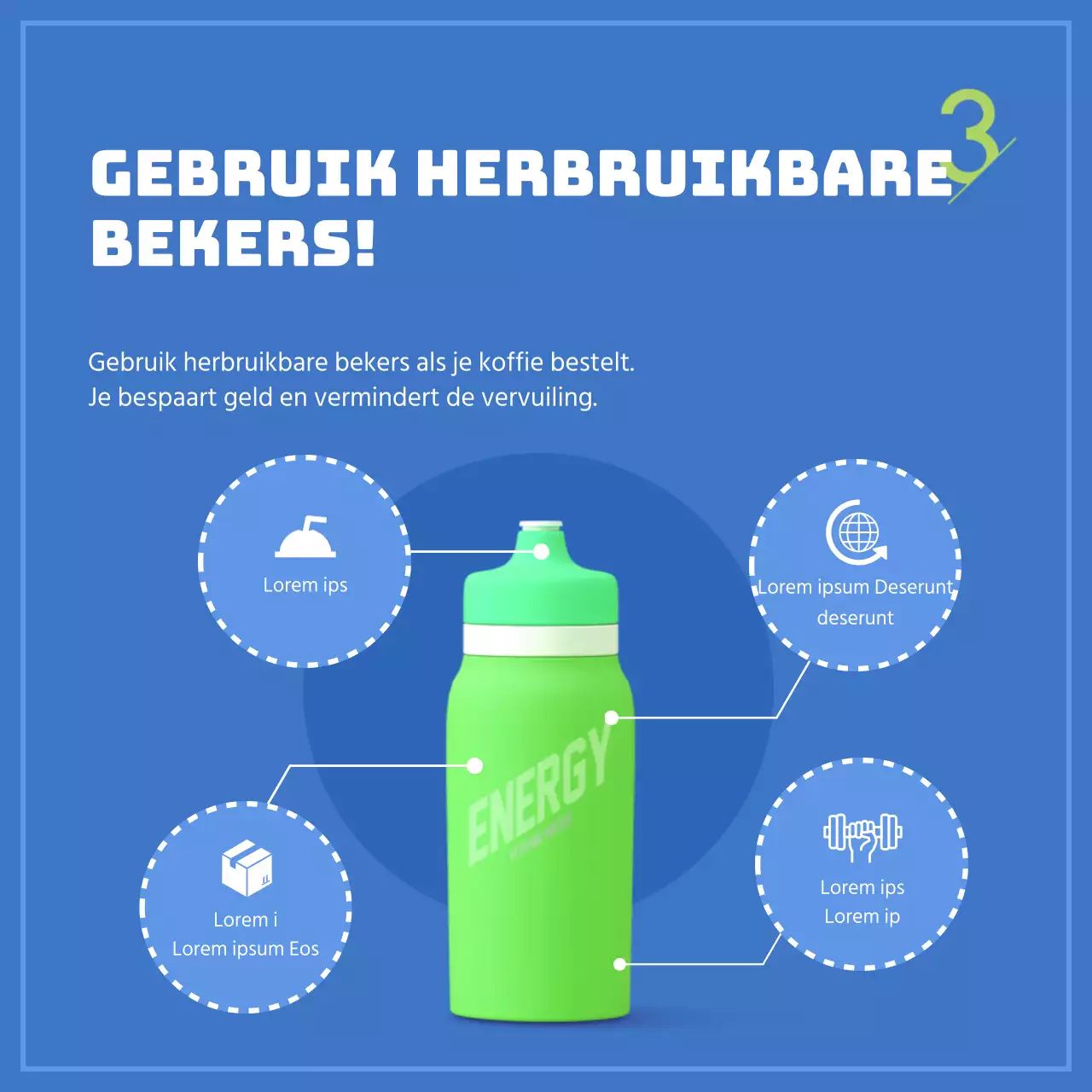 Blauw en groen voor de planeet CardNews