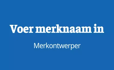 Blauw wit eenvoudige branding