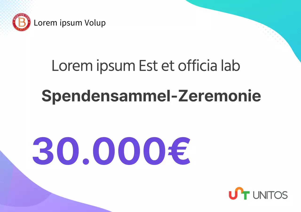 Minzlila Farbe mit klarem Text Hervorhebung der Spendenzeremonie zur Prävention des Coronavirus