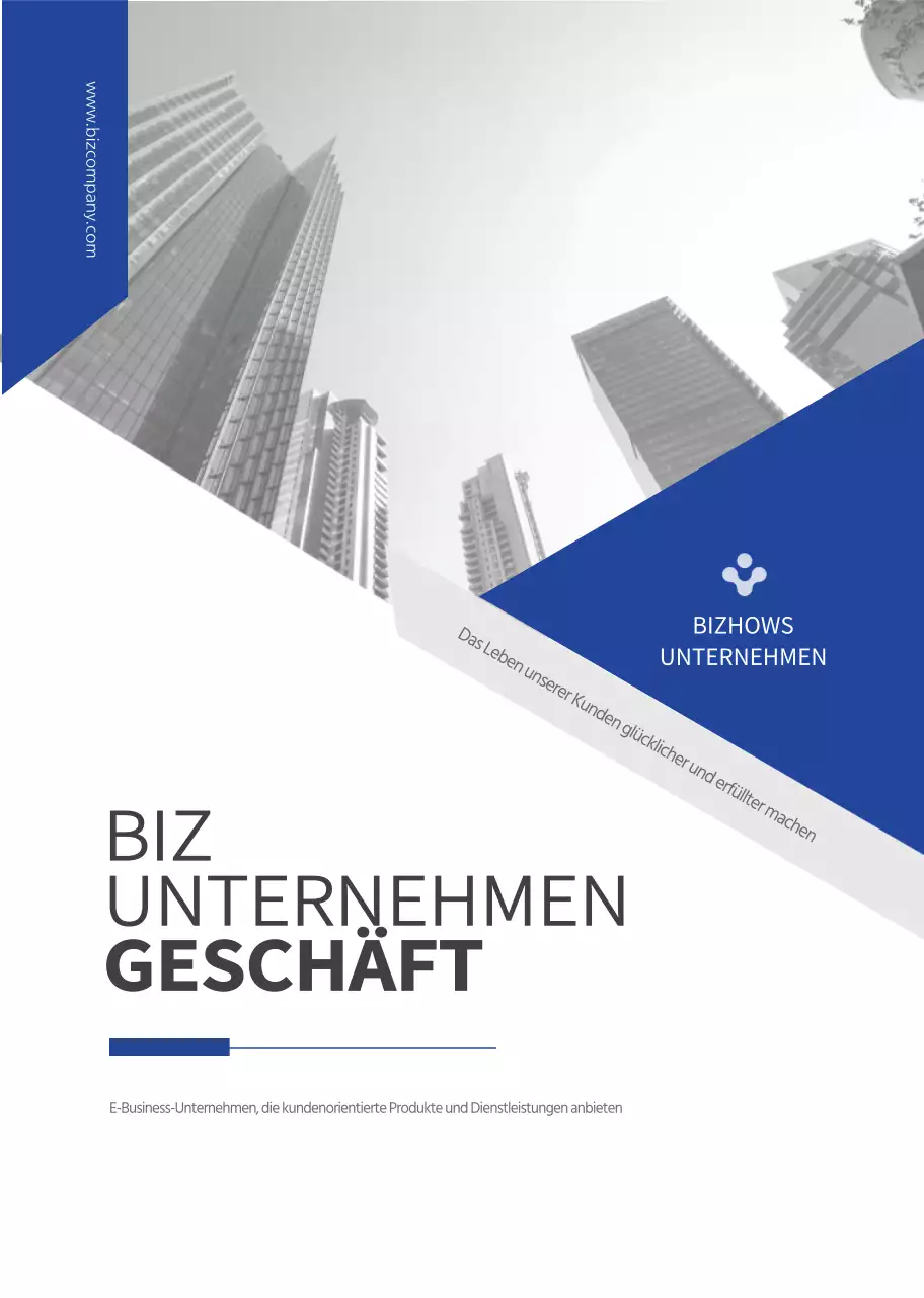 Einfaches Business in Blau und Grau