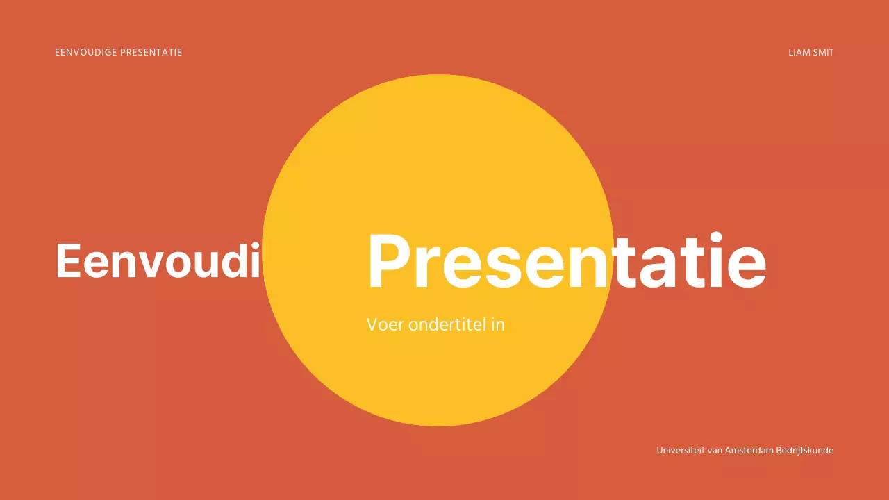 Eenvoudige presentaties