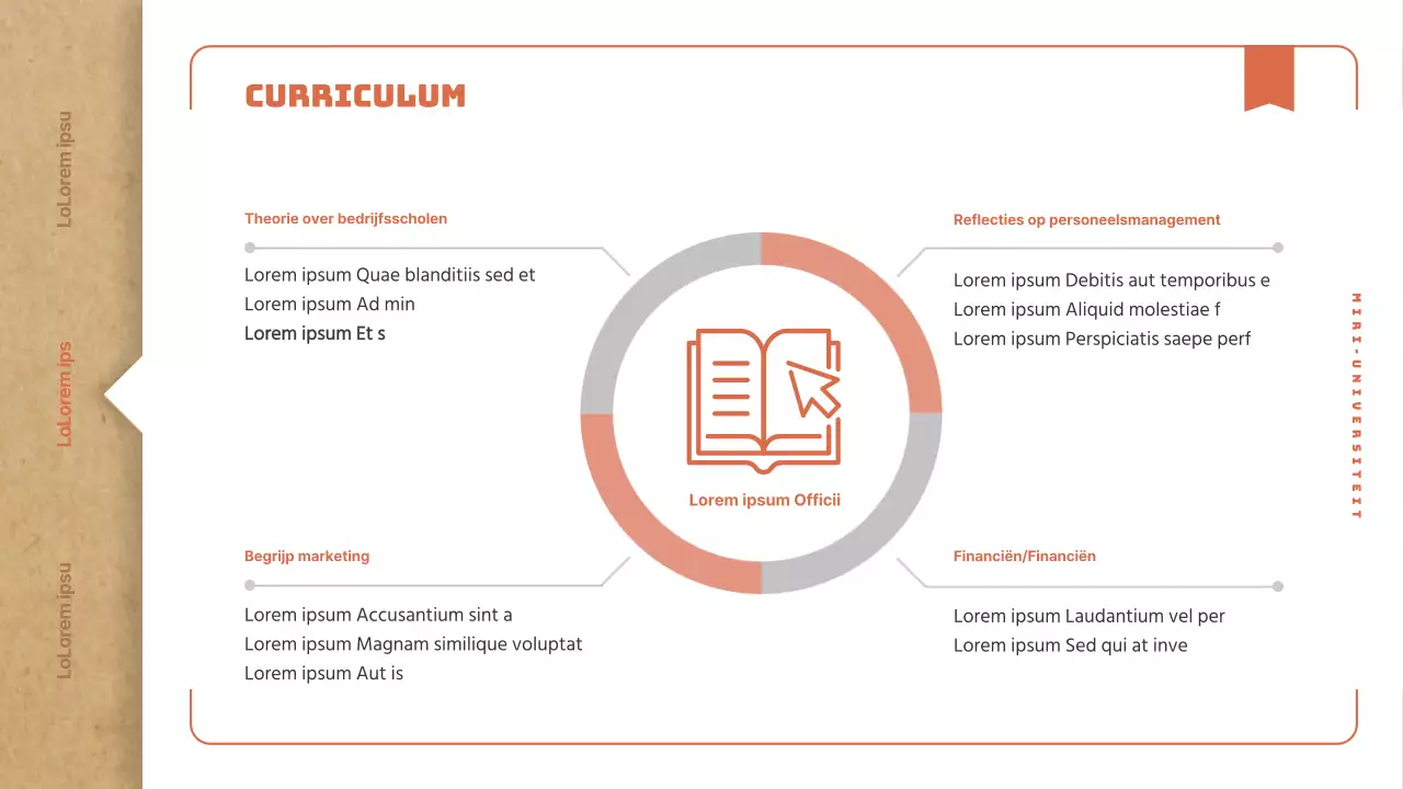 Een eenvoudige beginnersgids voor de universiteit met een vintage beige boekconcept