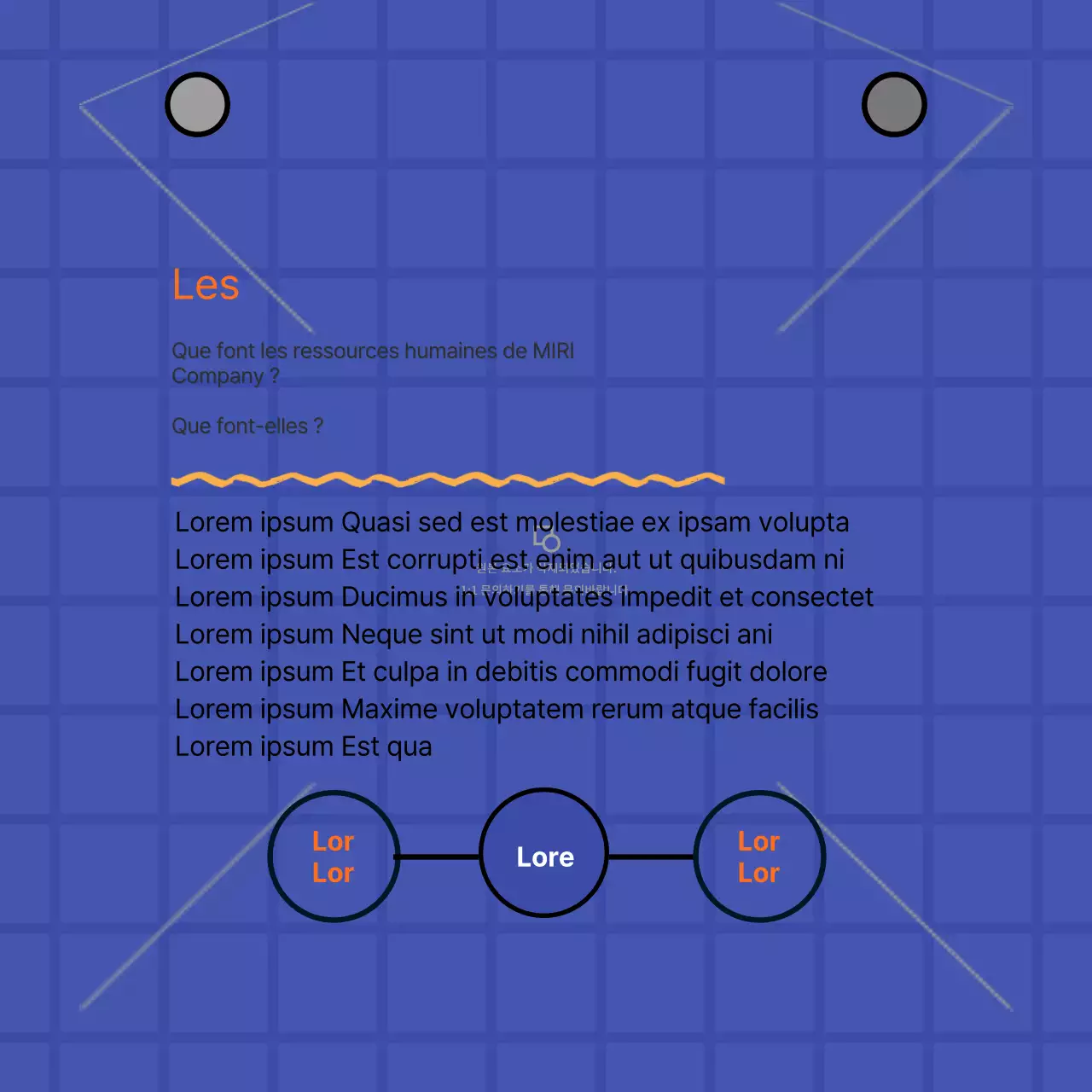 Cartes de visite sur fond bleuNews