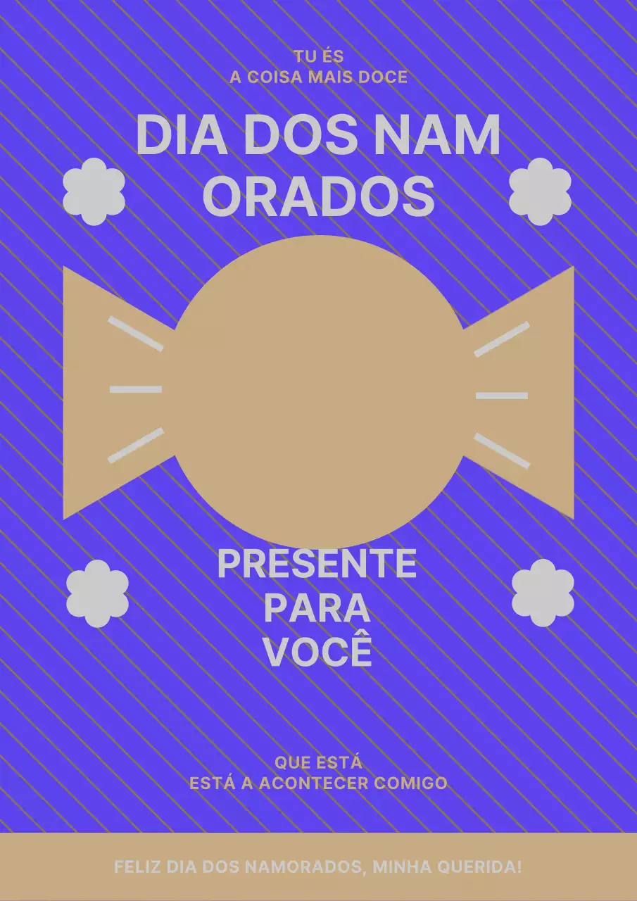 Dia Branco em roxo e castanho