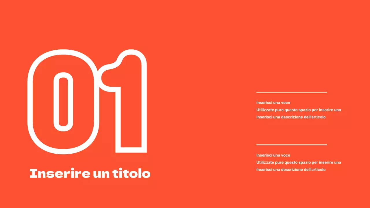 Presentazioni pulite