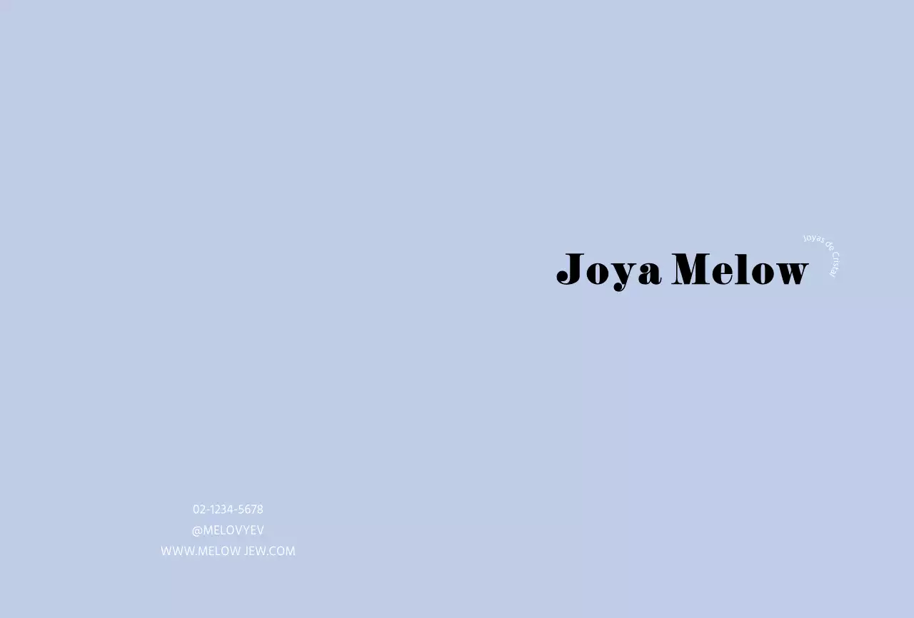 Tarjeta de garantía de joyería sencilla azul claro Tarjeta postal