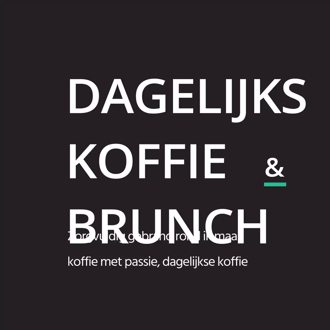 Dagelijkse koffie