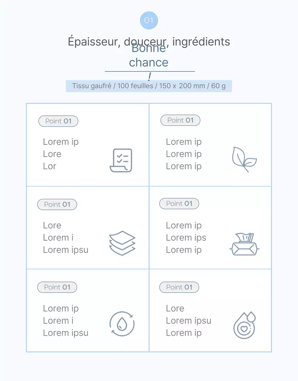 A propos des lingettes rafraîchissantes bleu ciel