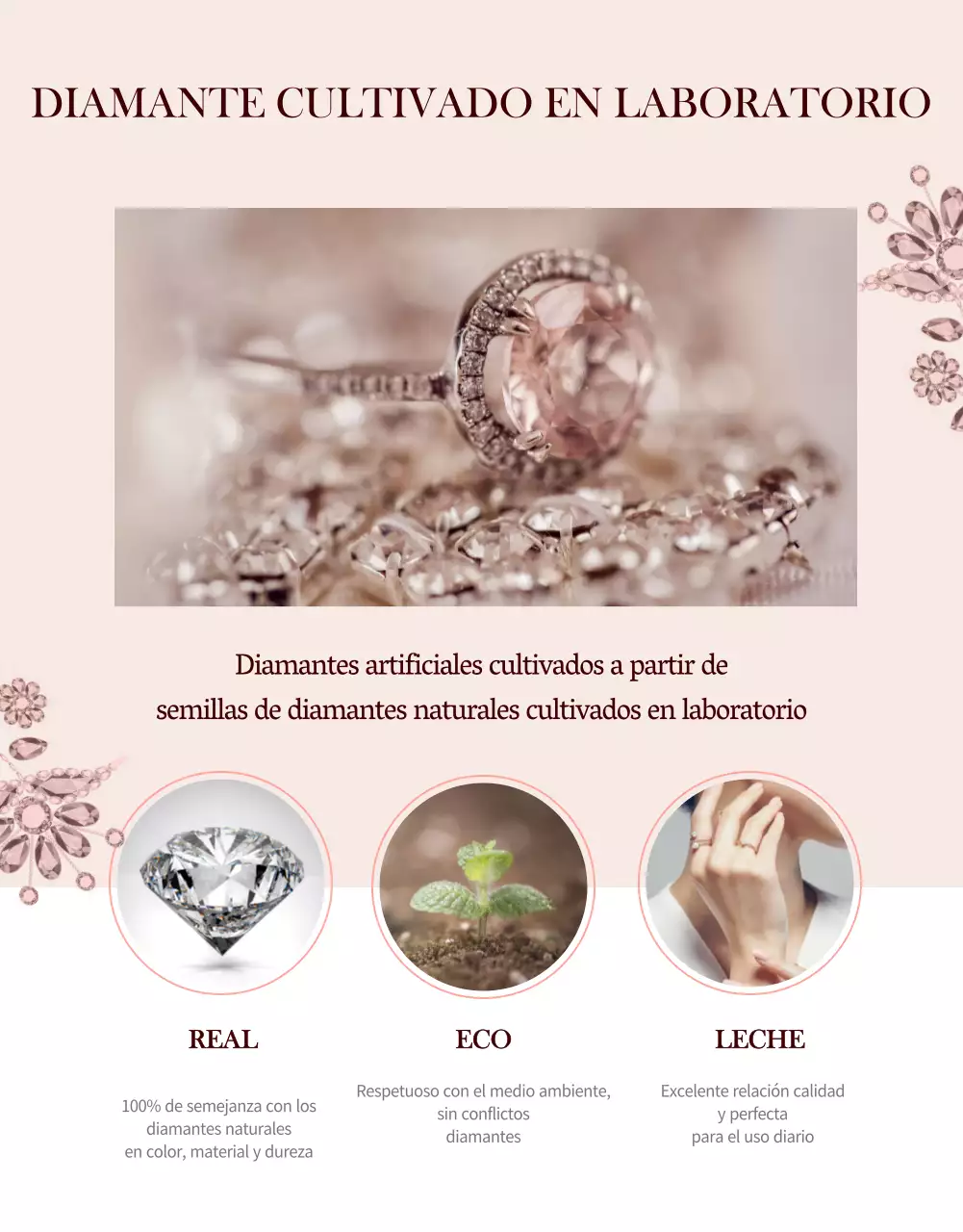 Día Blanco Anillo de Diamantes Regalo Promoción