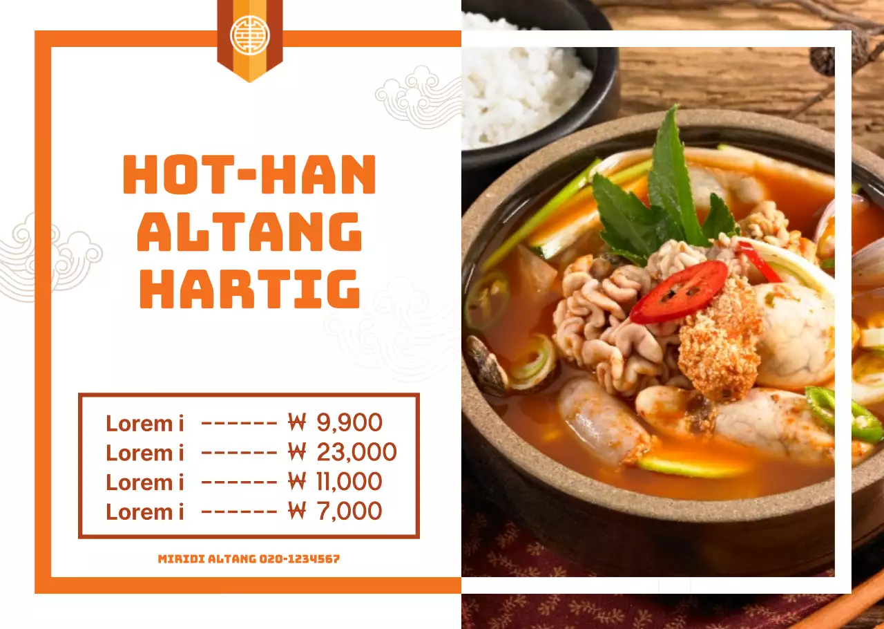 Oranje, traditioneel Koreaans restaurant