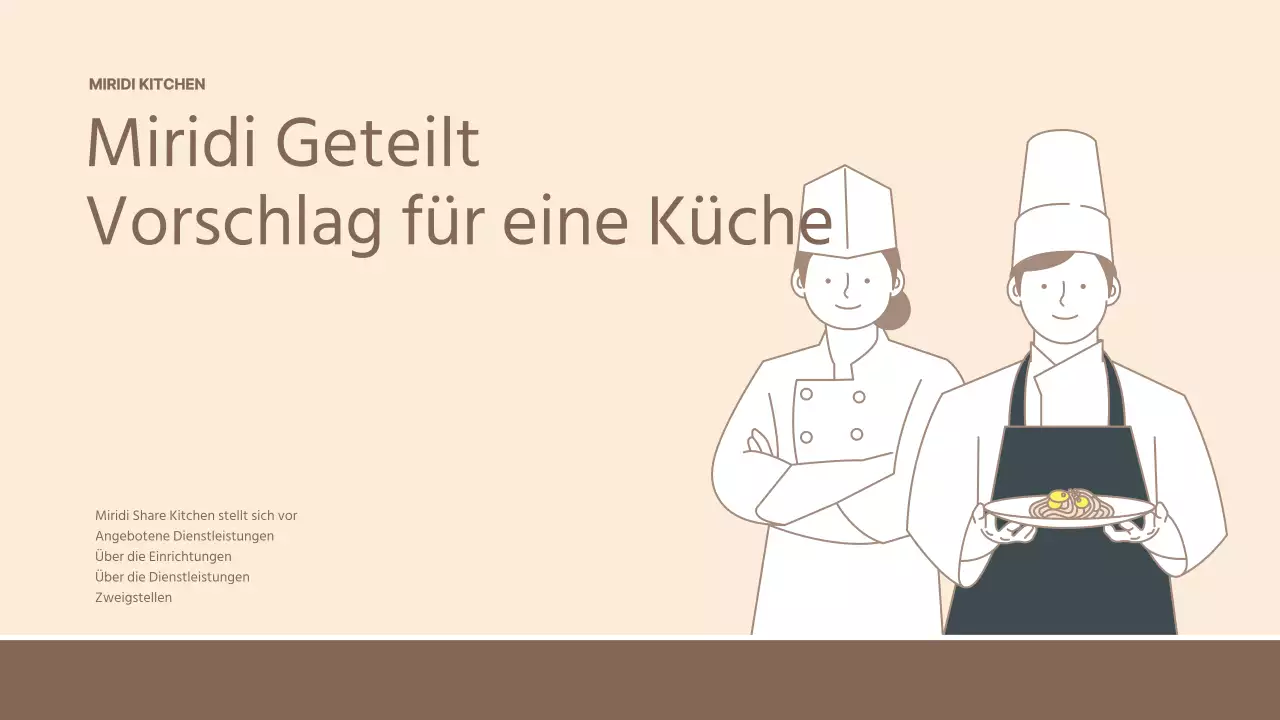 Brown Simple Shared Kitchen Eintrag Vorschlag Präsentation PPT