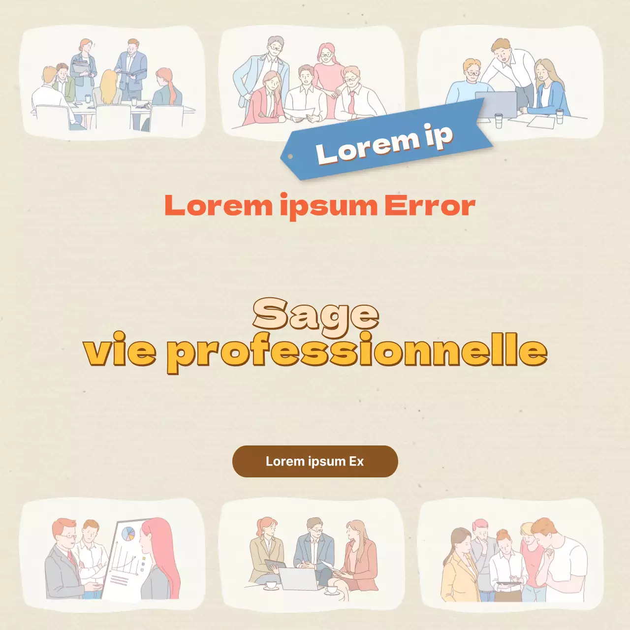 Beige Nouvelles embauches CardNews