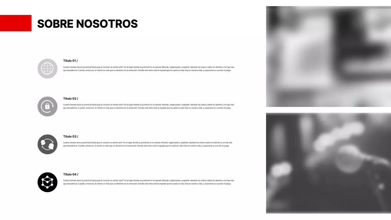 Presentación en una reunión de negocios