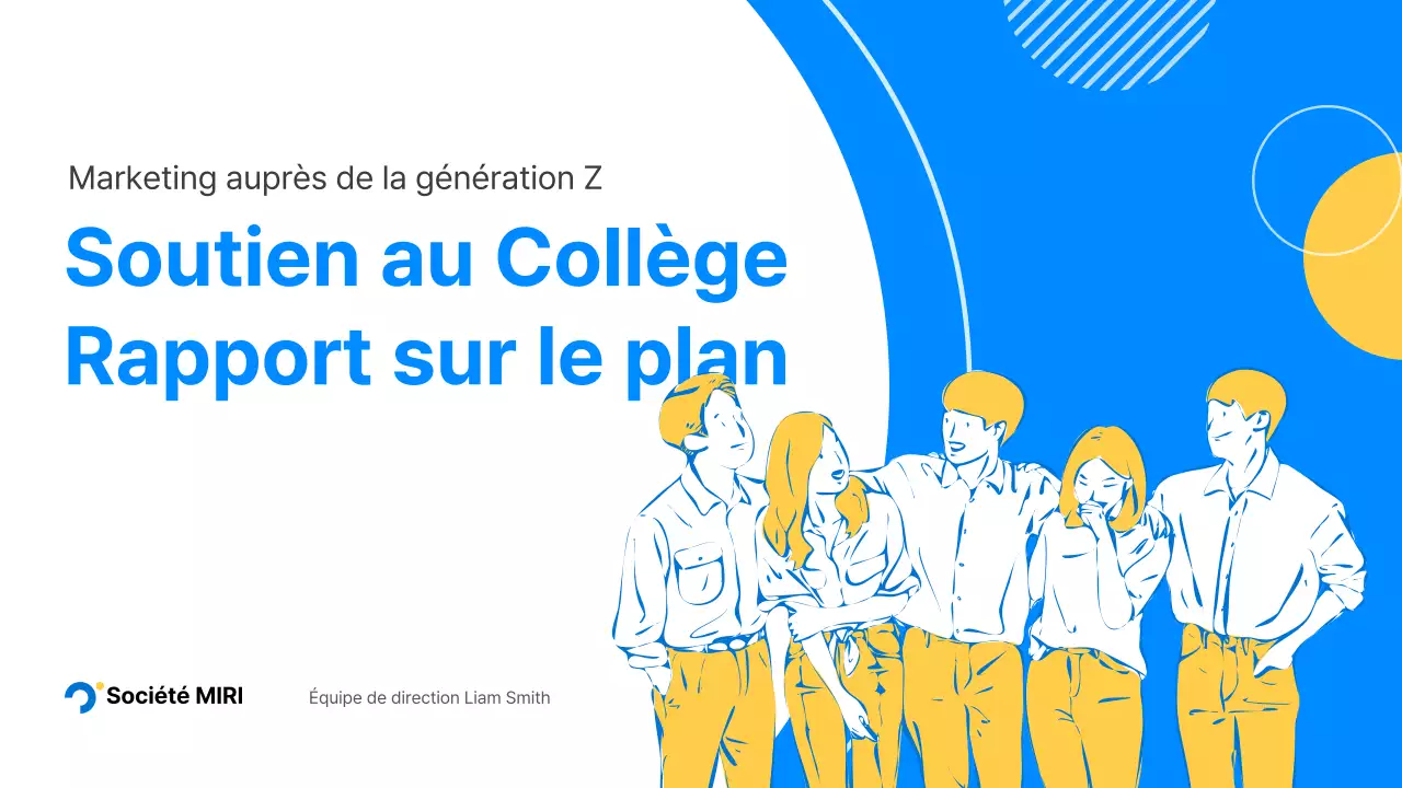 Présentation du plan d'action des supporters de la génération MZ des collégiens bleus et jaunes