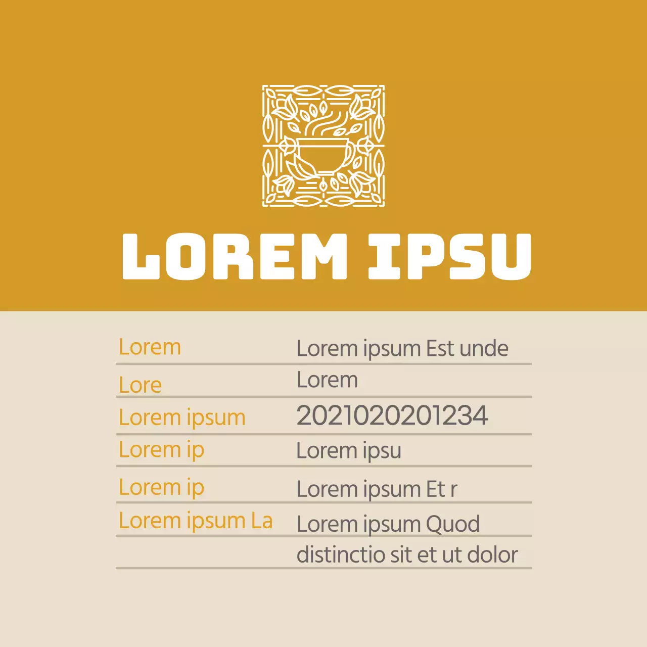 Oker logo clean food kamillethee detail etiketten