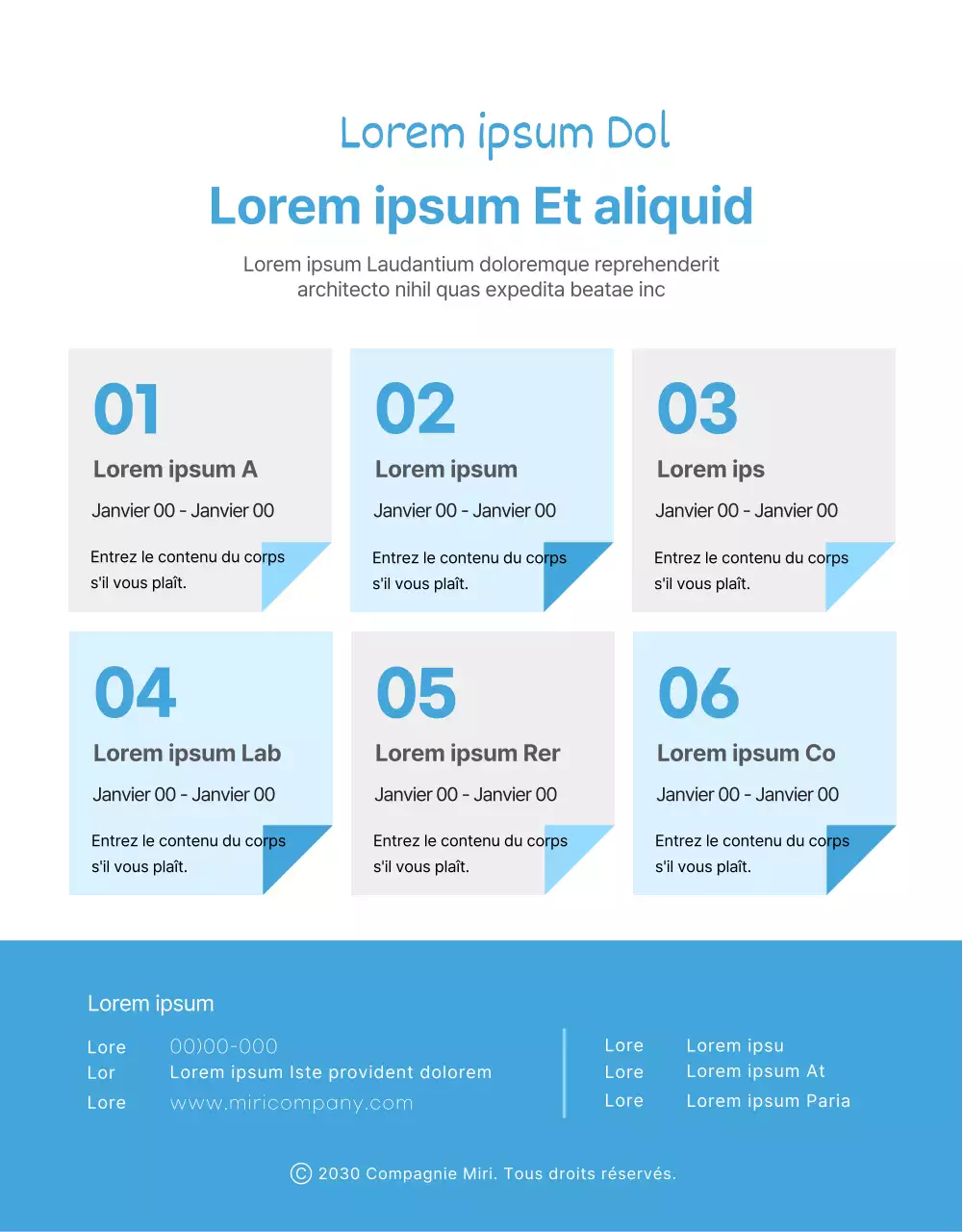 Lettre d'information sur la culture d'entreprise Blue Clean