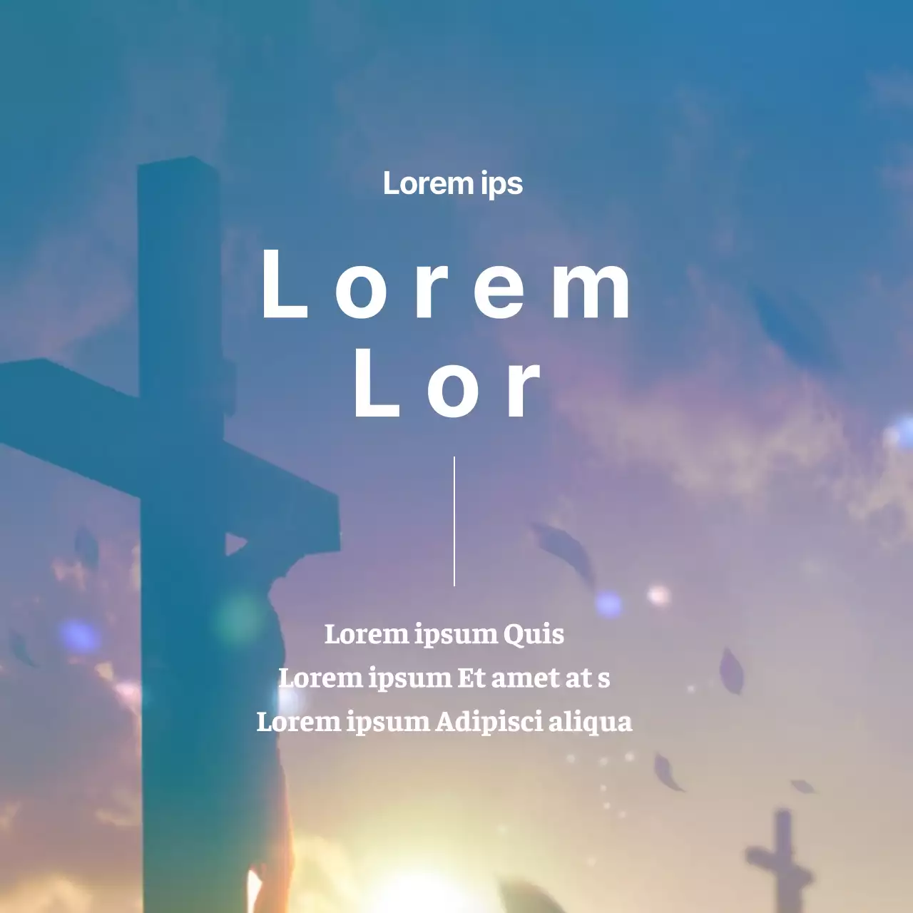 Pegatina Círculo de la Iglesia de Pascua