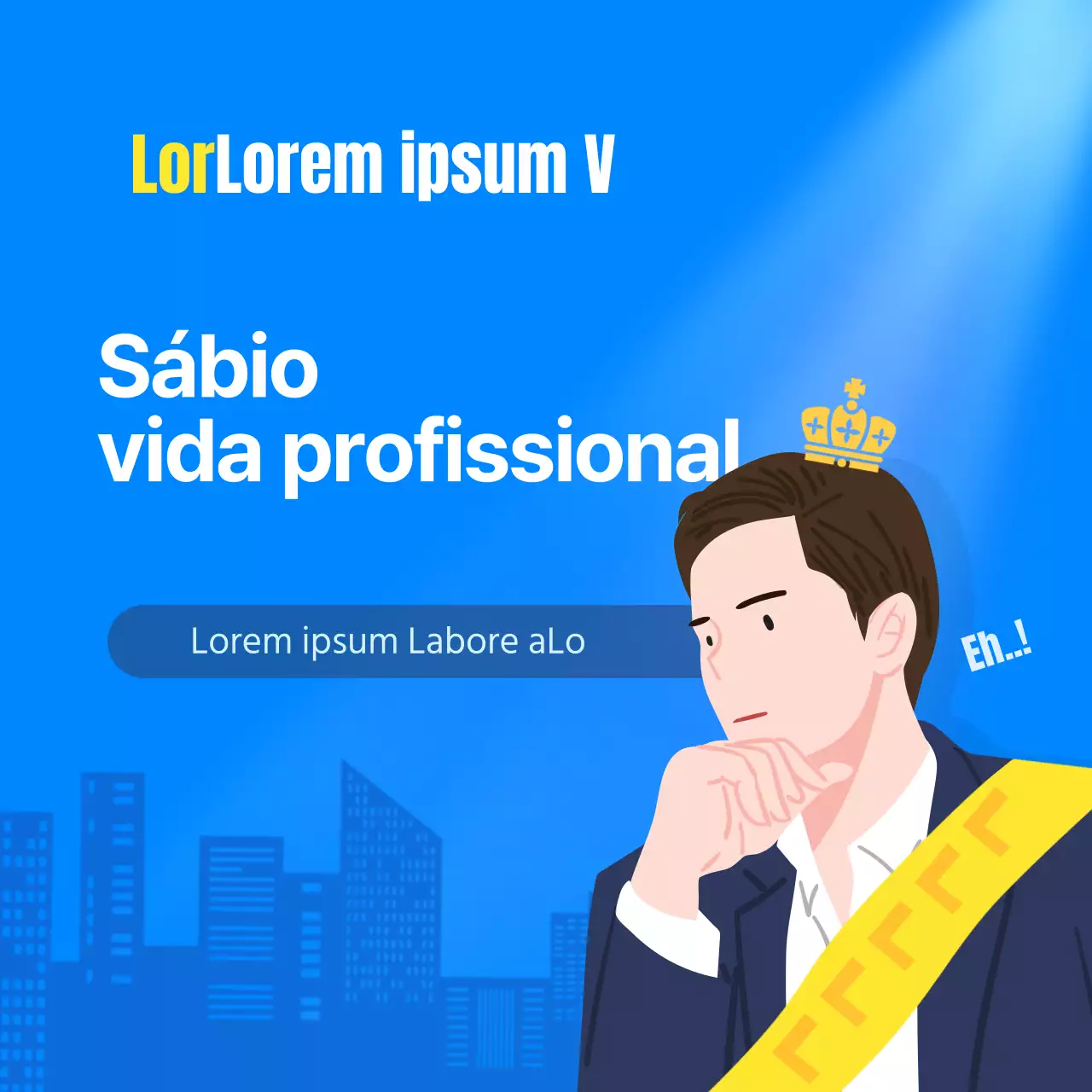 Cartão de etiqueta de escritório em azulNovo design