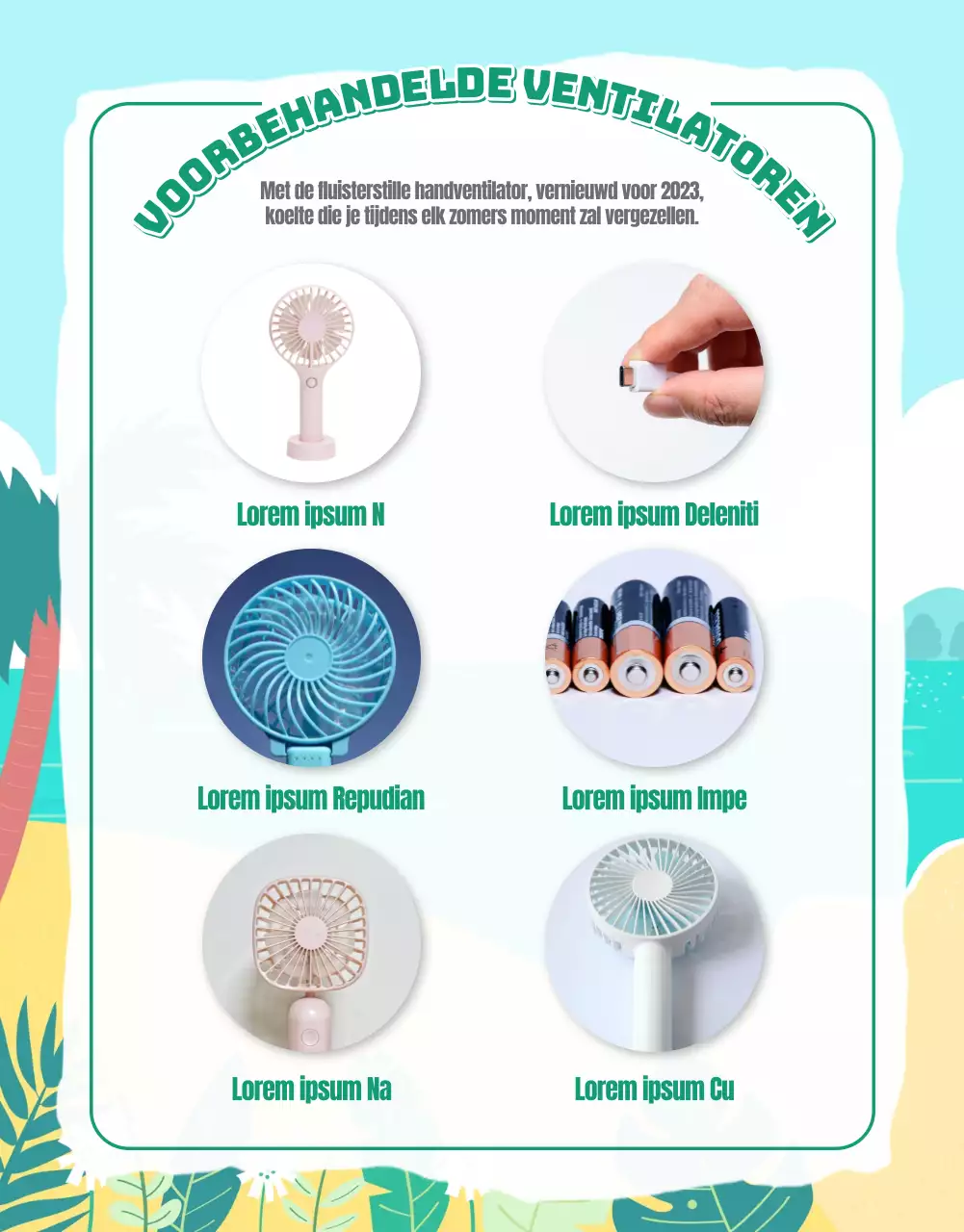 Hoe de groenblauwe zomer ventilator gebruiken voor comfort