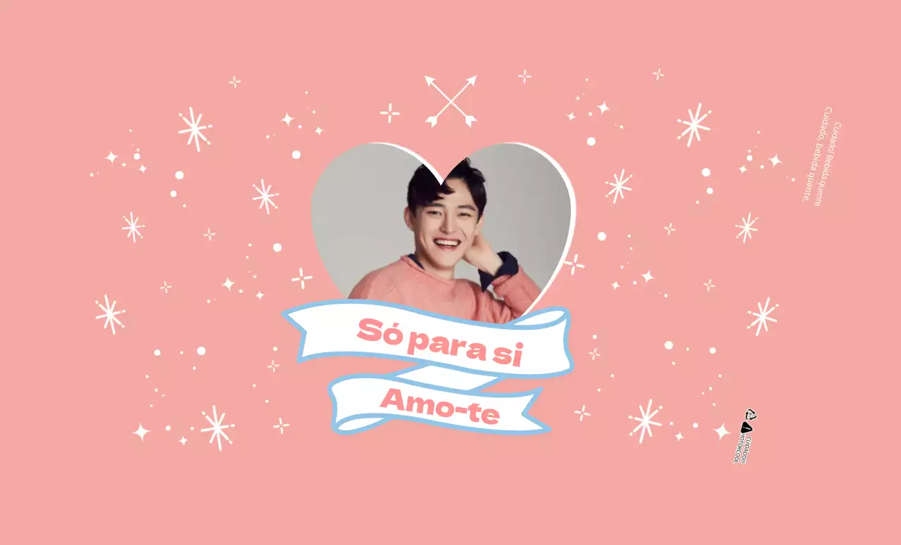 Copos de papel cor-de-rosa para merchandise de celebridades