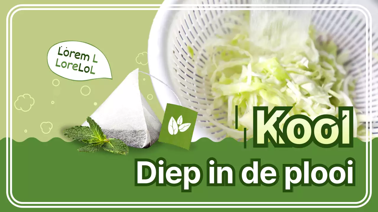 Kool wasthema met olijfkleurige beelden