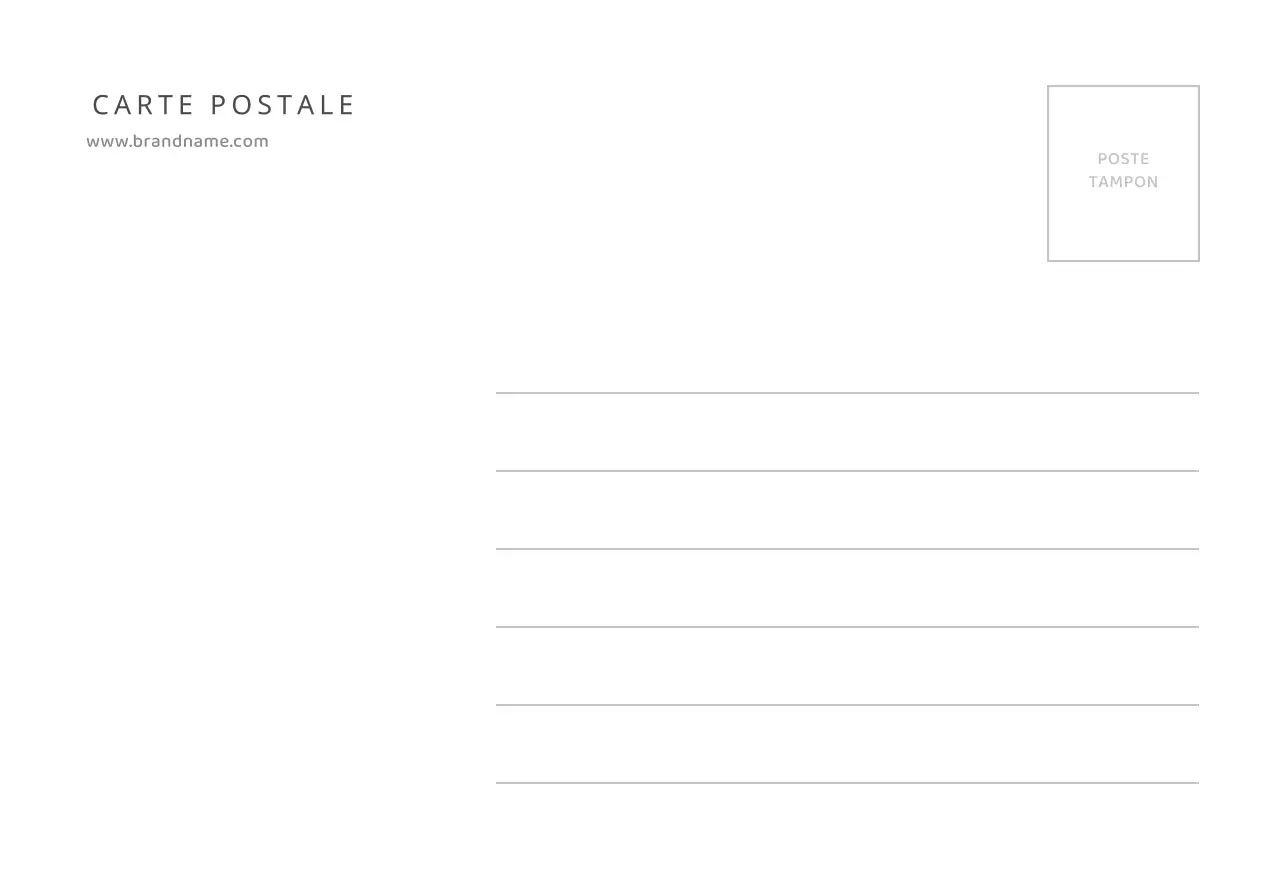 Carte postale simple avec photo Carte postale