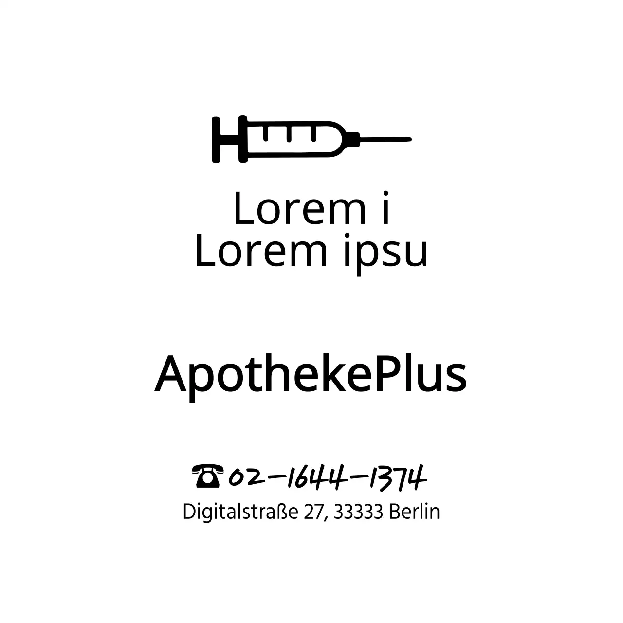 Apotheken-Plastikbeutel