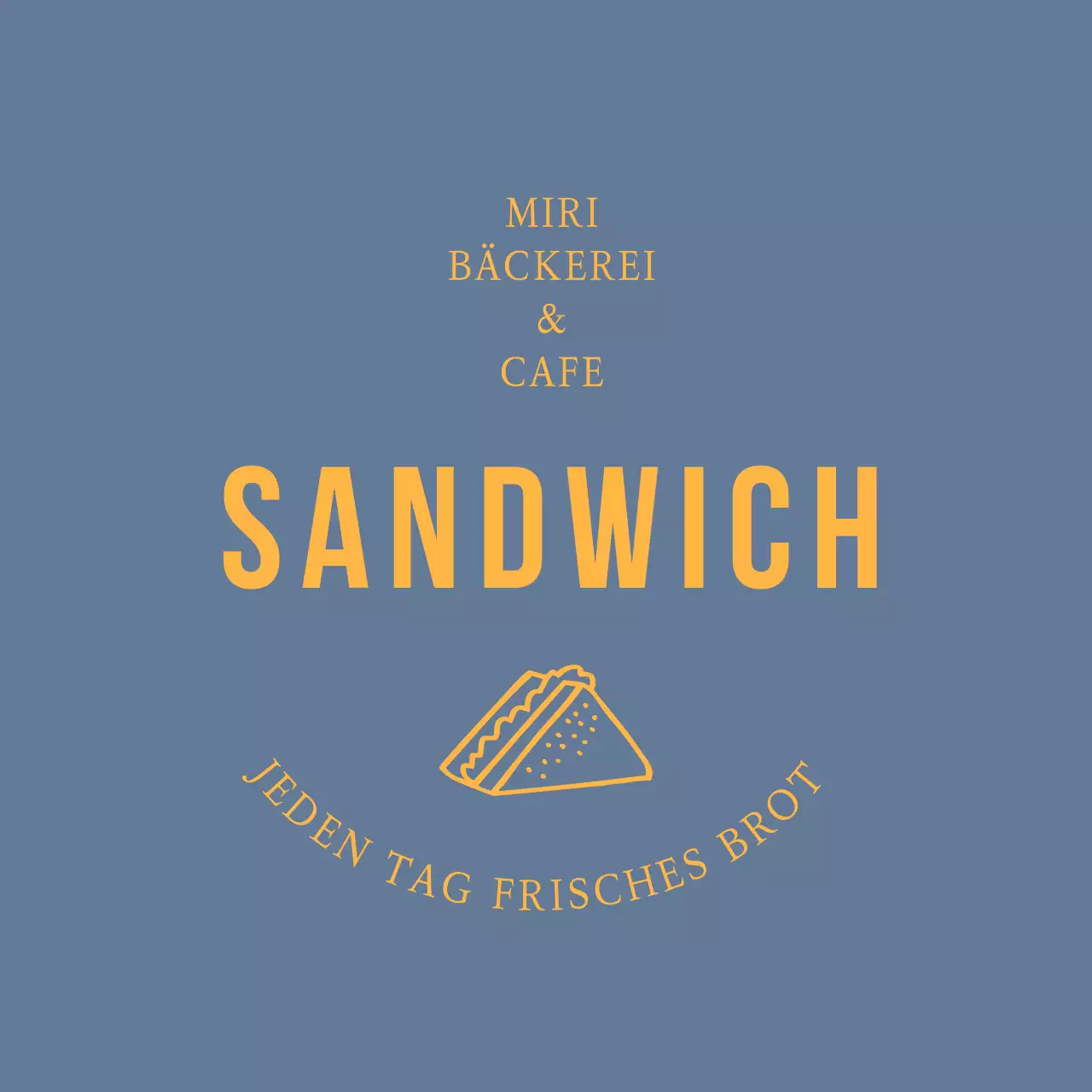 Bäckerei-Sandwich-Aufkleber