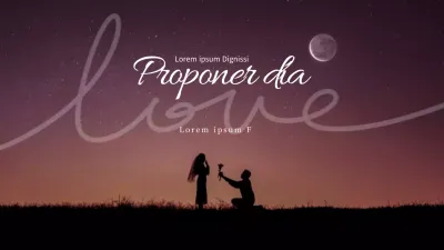 Gradiente púrpura Emocional silueta luz de la luna Propuesta de boda vlog YouTube miniatura