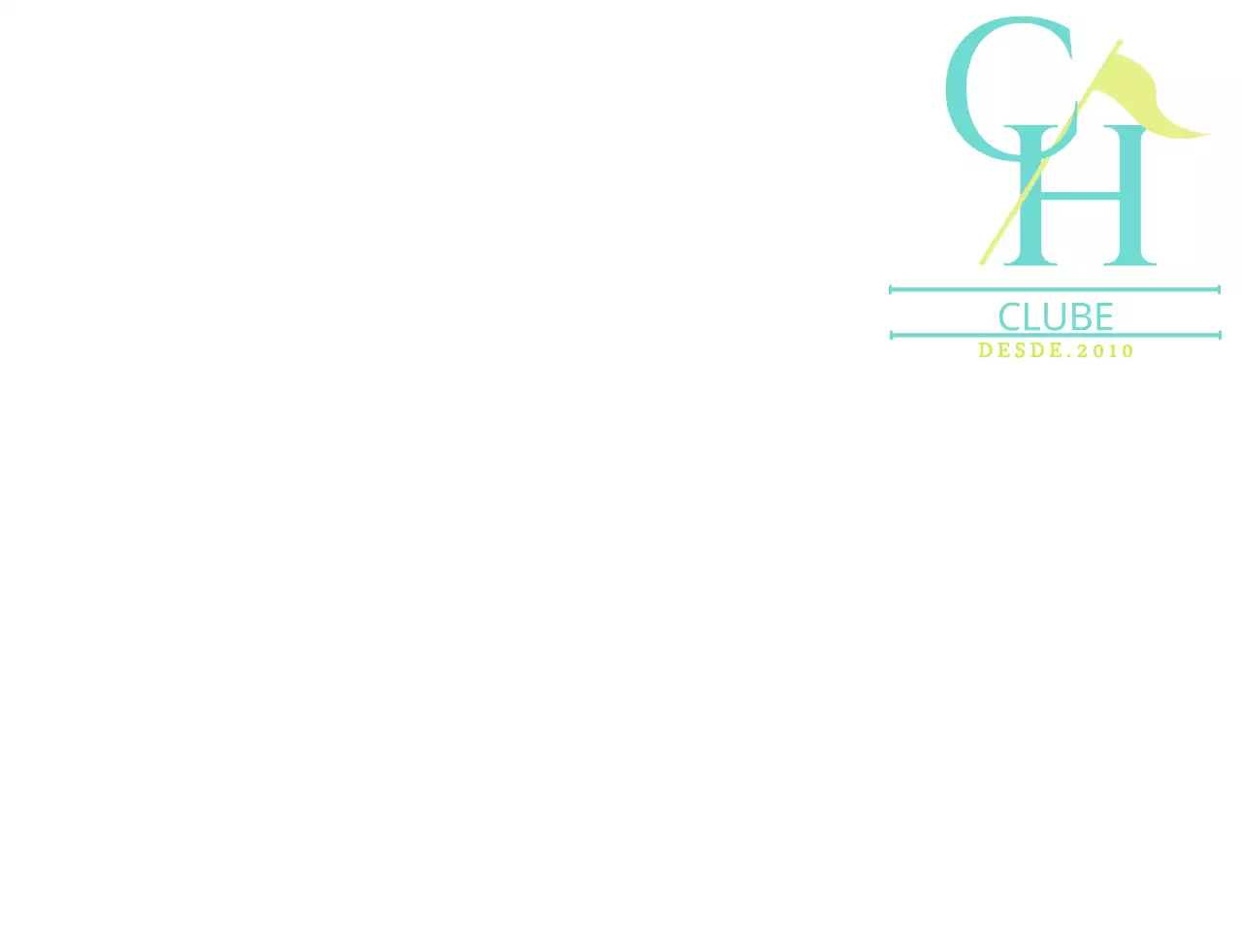 Um design simples e elegante para os membros do clube de golfe em menta e chartreuse.