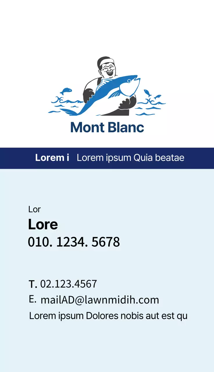 Illustration bleue Neat Fisheries