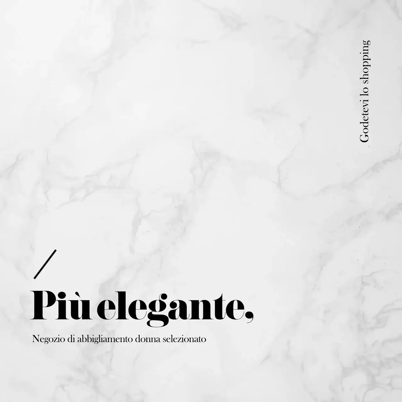 Cartolina di scambio di un centro commerciale in tonalità marmo